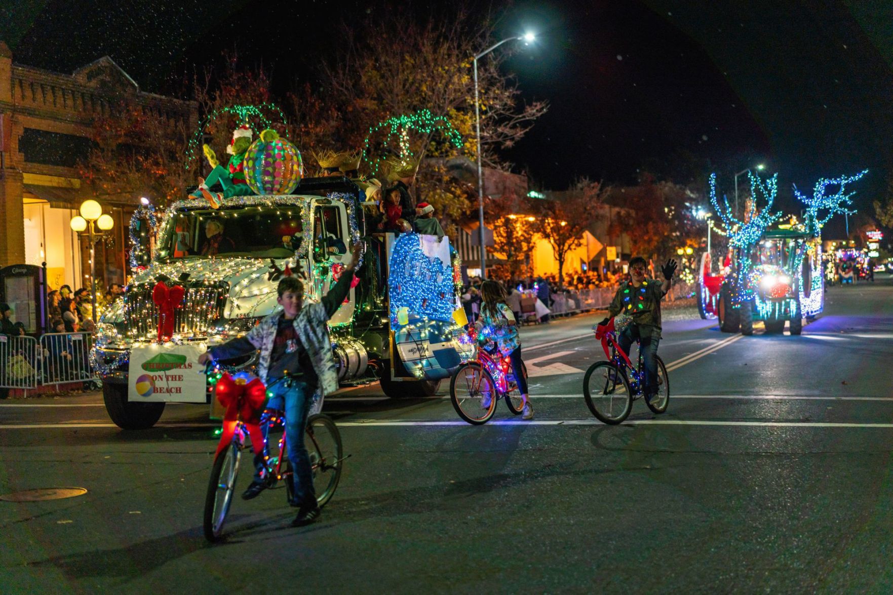 Calistoga Lighted Tractor Parade